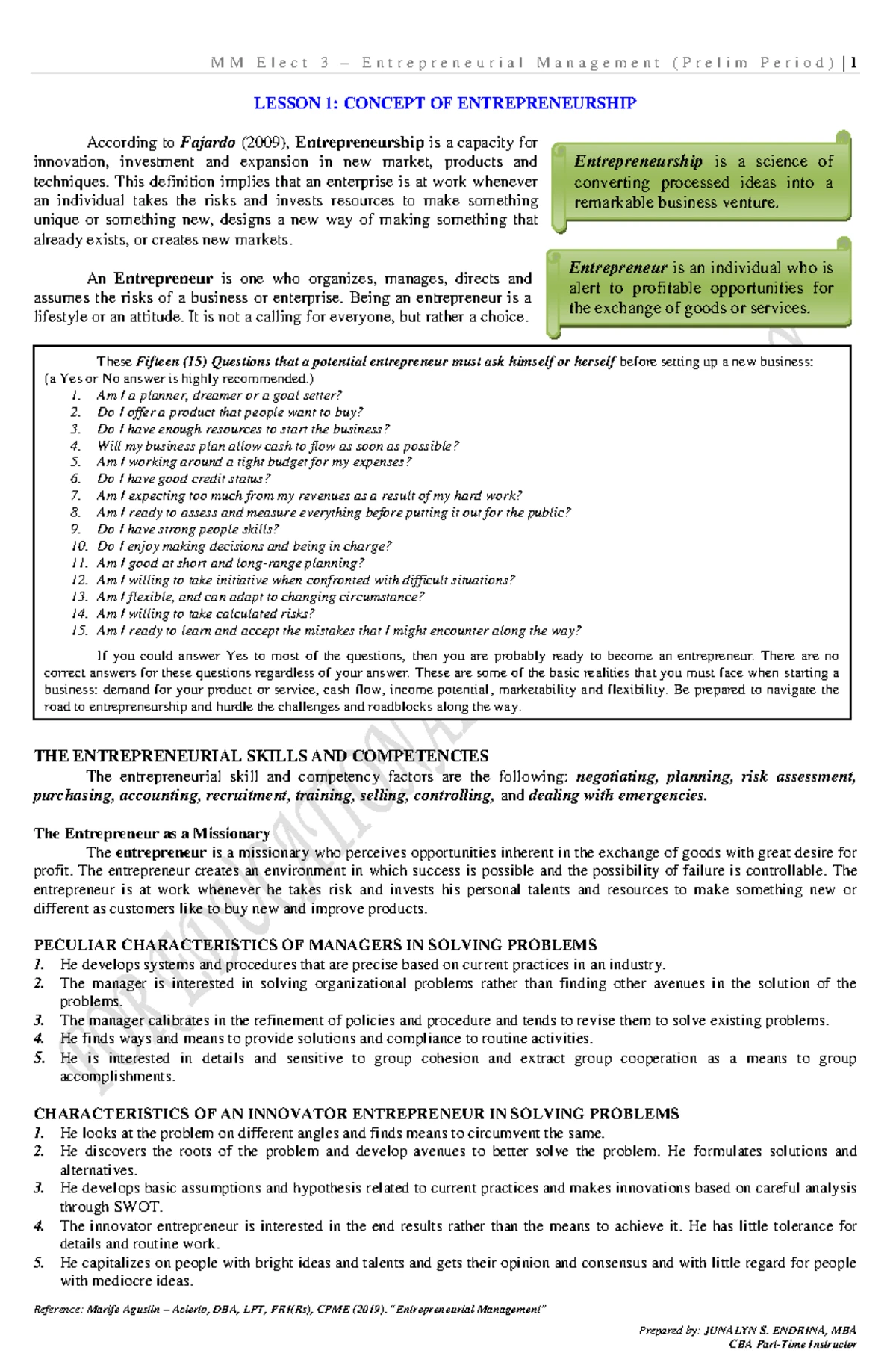 MM-Elect-3-Entrepreneurial-Management Midterm Exam: Target Market ...