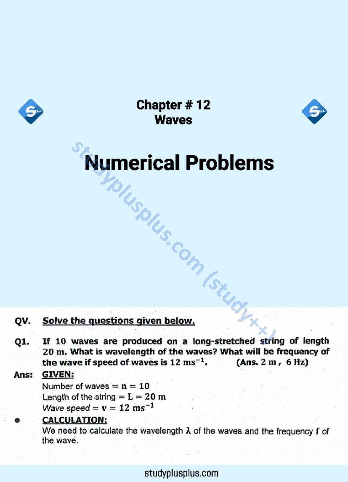 Chapter-12-numericals - Computer science - Studocu