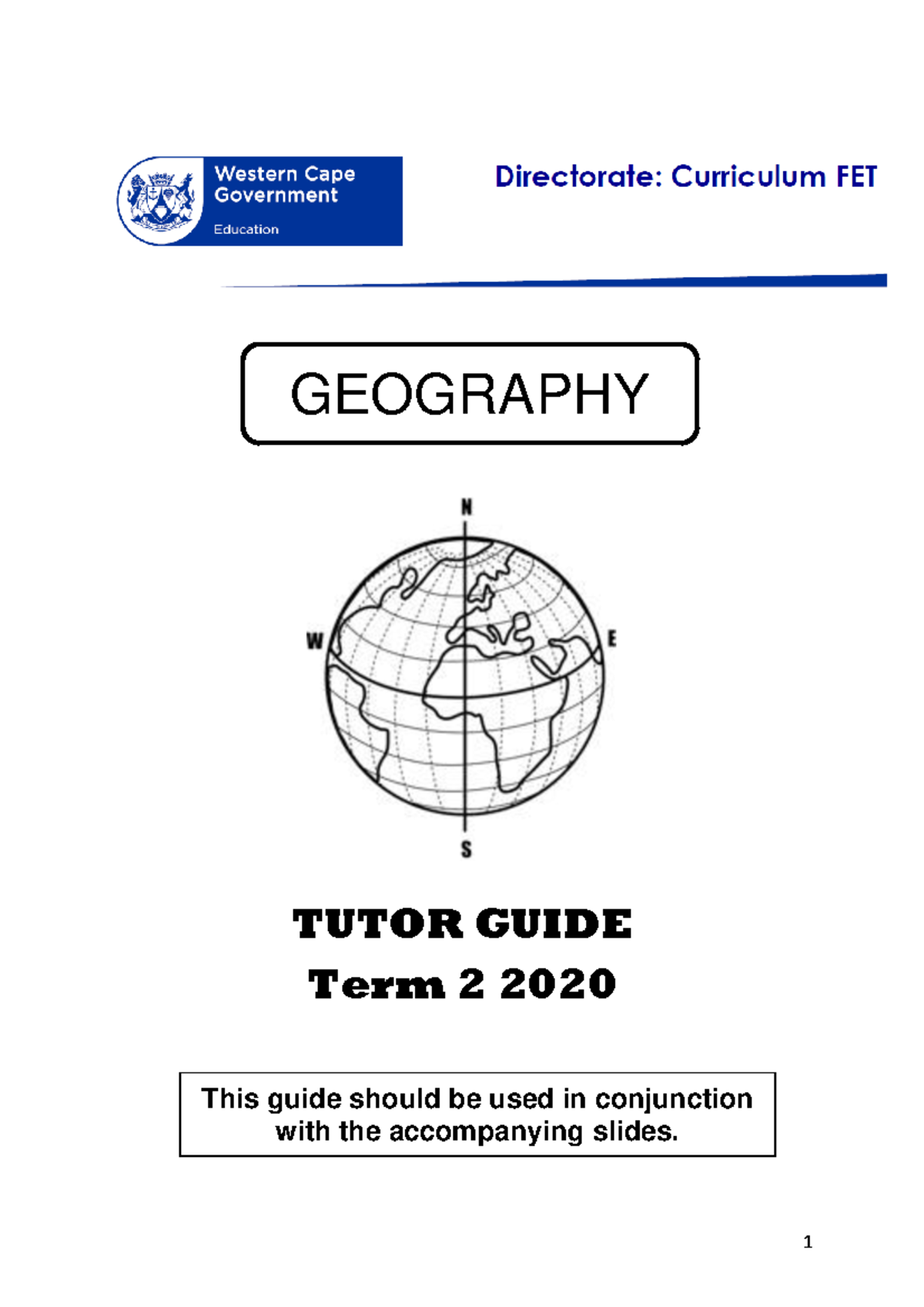 Geography Tutor Guide Grade 12: Term 2 Exam Prep & Techniques - Studocu