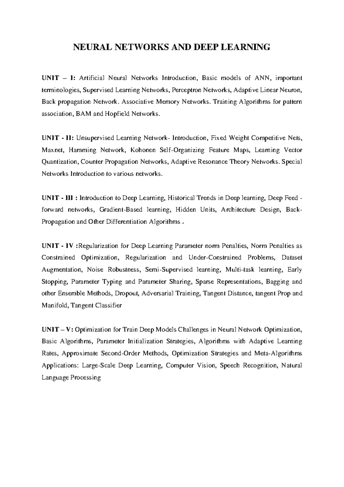Neural Networks And Deep Learning Cs101 Comprehensive Study Notes