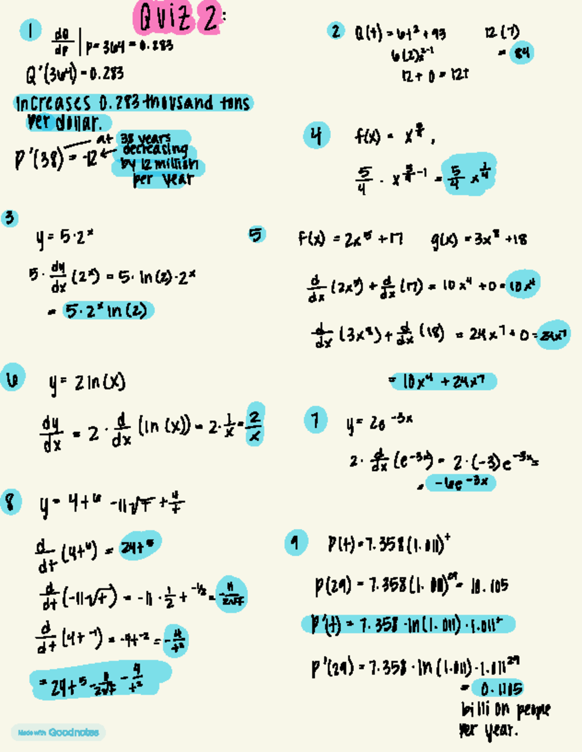 Quiz 2 - Practice Questions and Solutions - Studocu