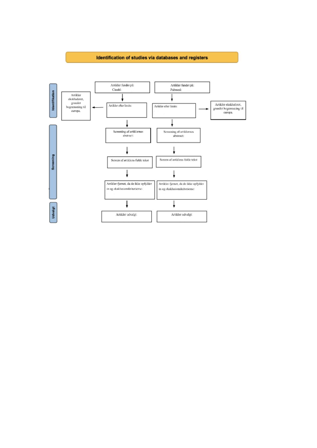 Identification of Studies via Databases: Flowchart Template - Studocu