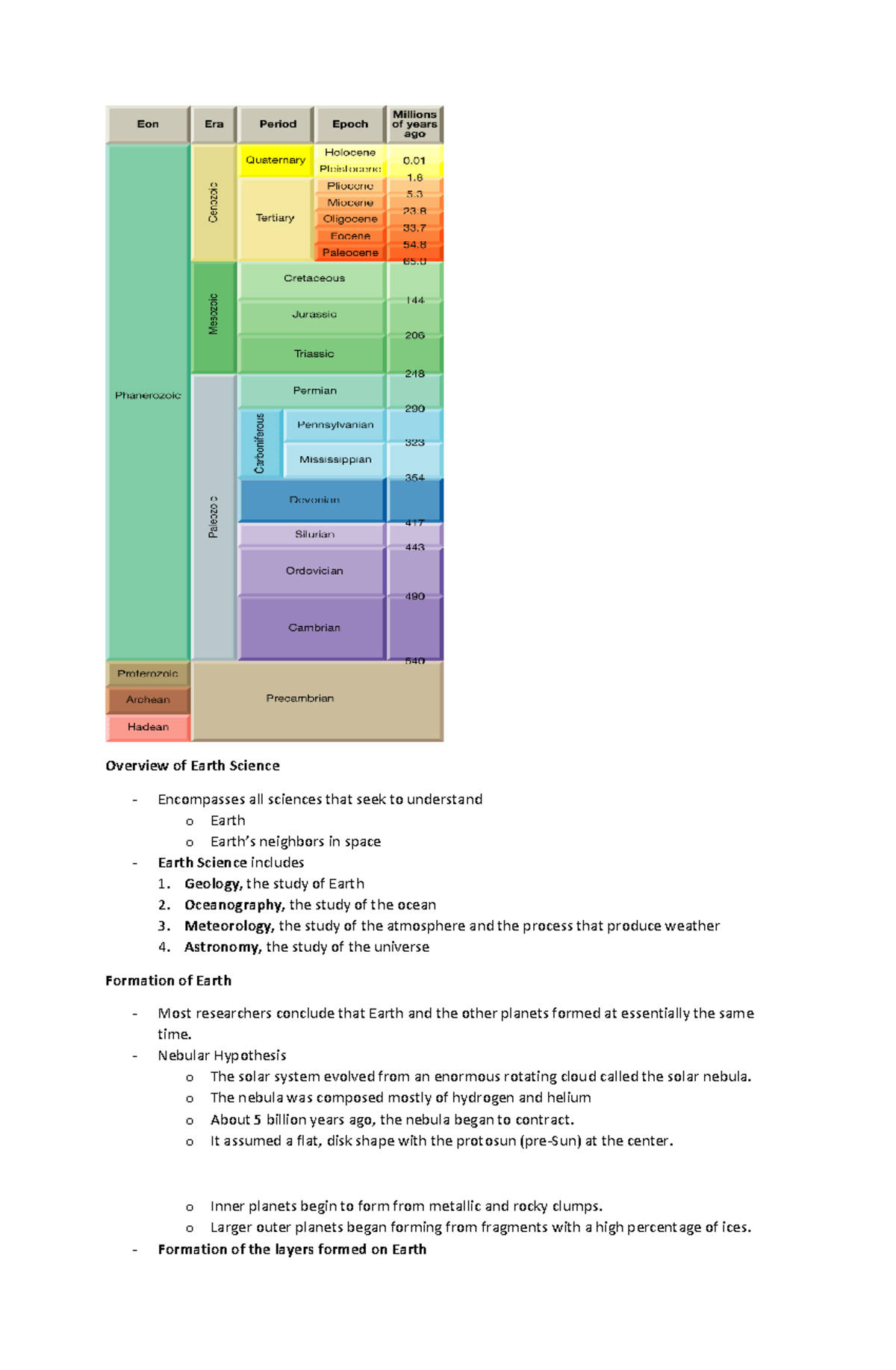 Geology Principles Review for EES 101: Comprehensive Overview - Document Preview