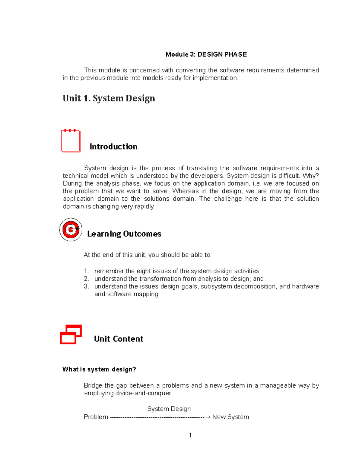 Module 3: Design Phase - System Design & UML Component Diagrams - Studocu