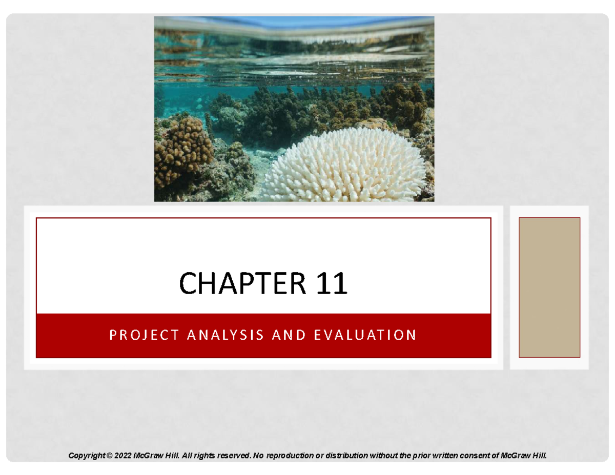 CH11: Project Analysis & Evaluation in Corporate Finance - Studocu