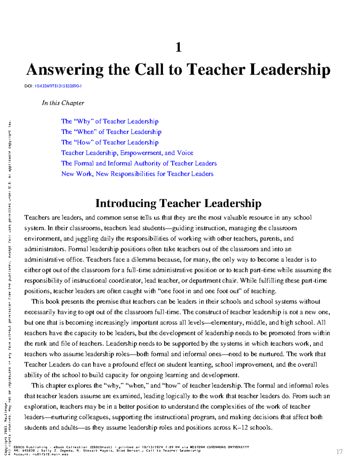 Teacher Leadership: Understanding Roles, Responsibilities and Impact ...