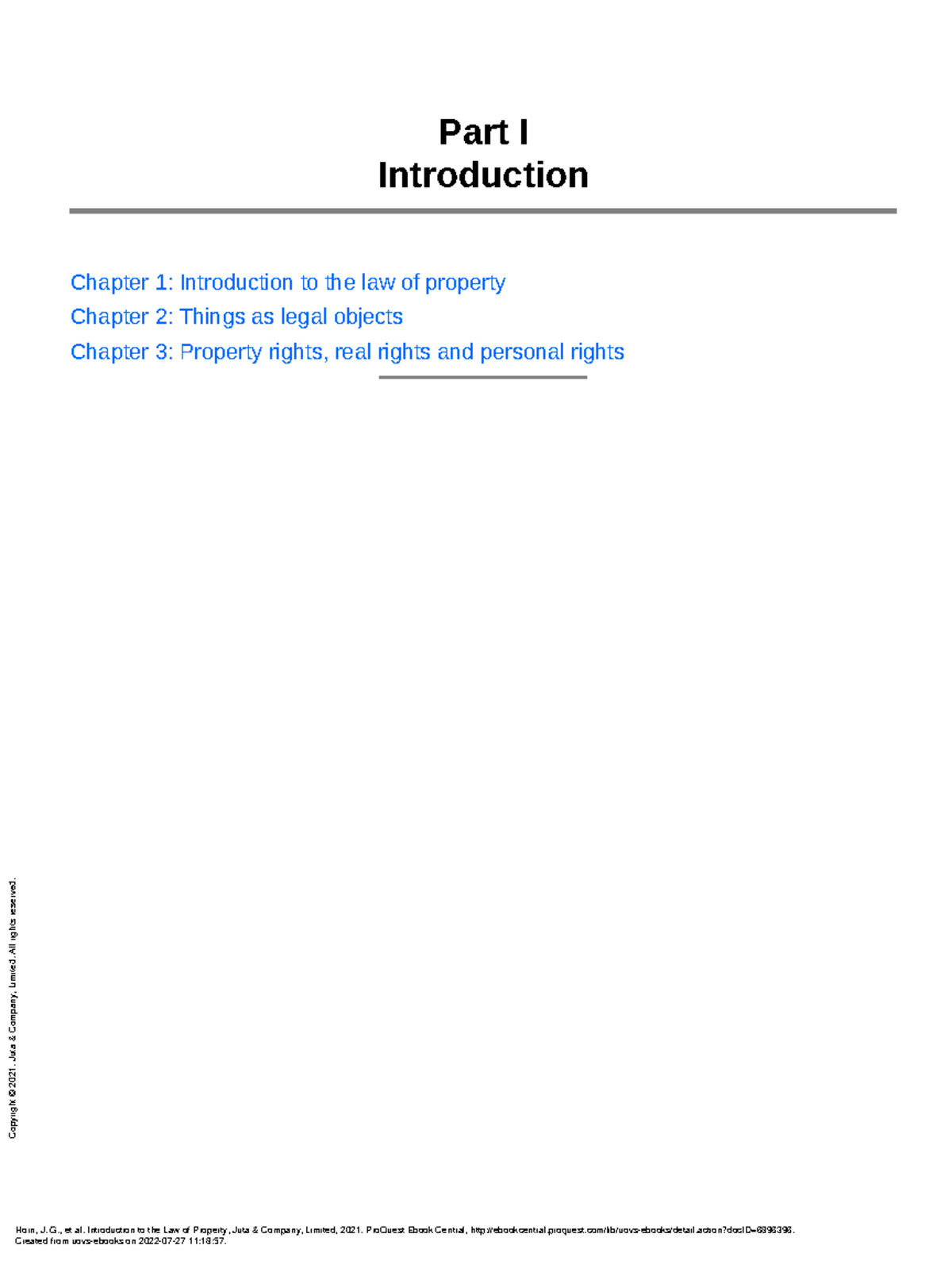 (Part I Introduction) - Chapter one of the textbook - Part I ...
