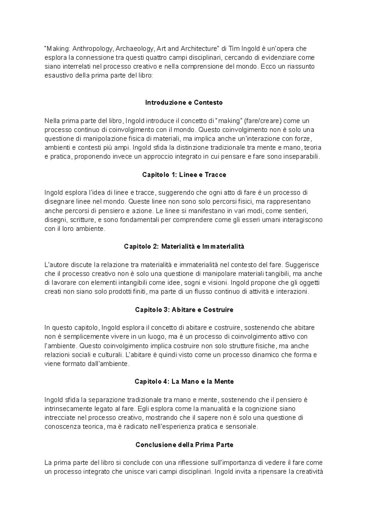 Riflessioni su 
