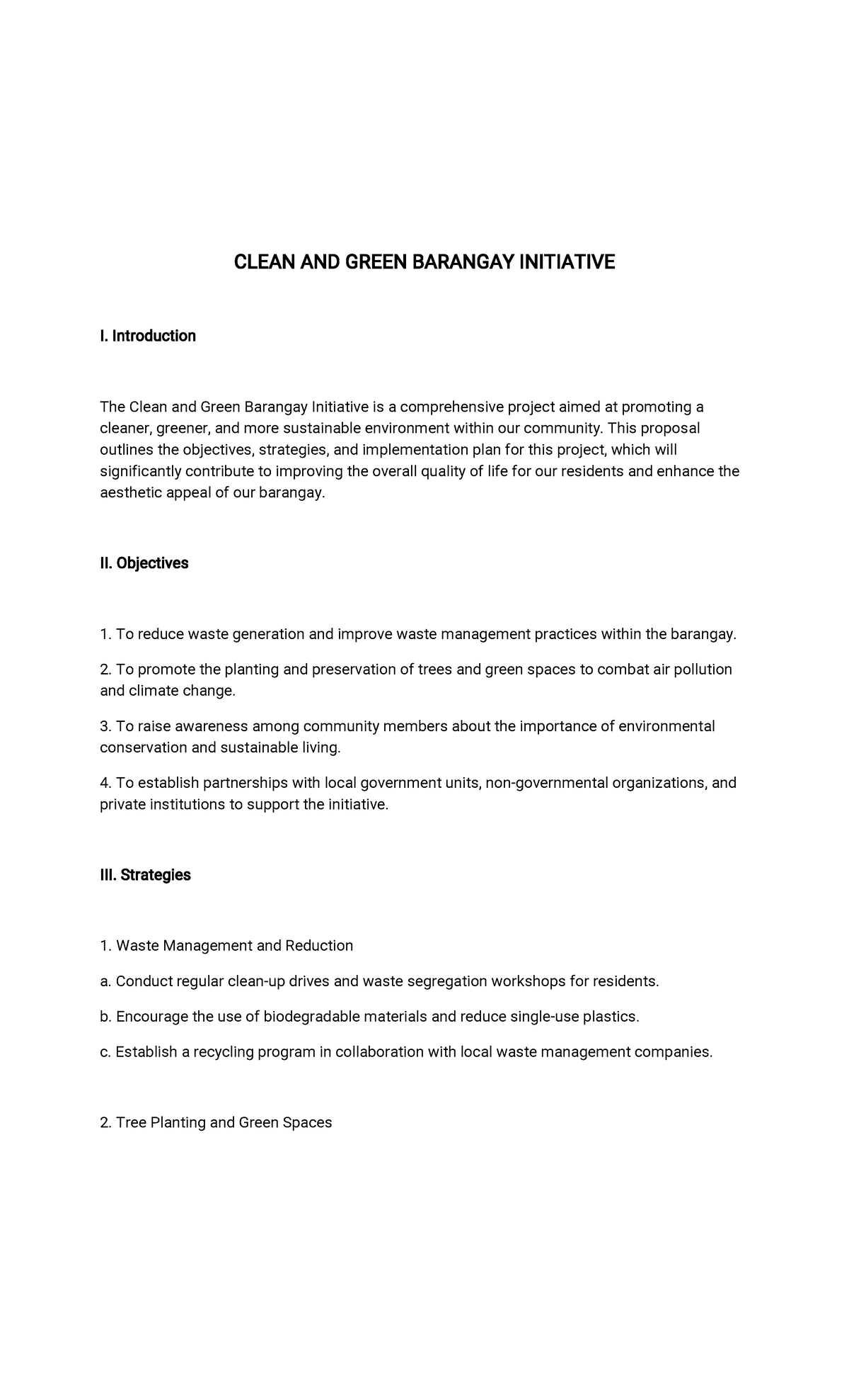 Clean and Green Barangay Initiative: A Community Sustainability Plan ...