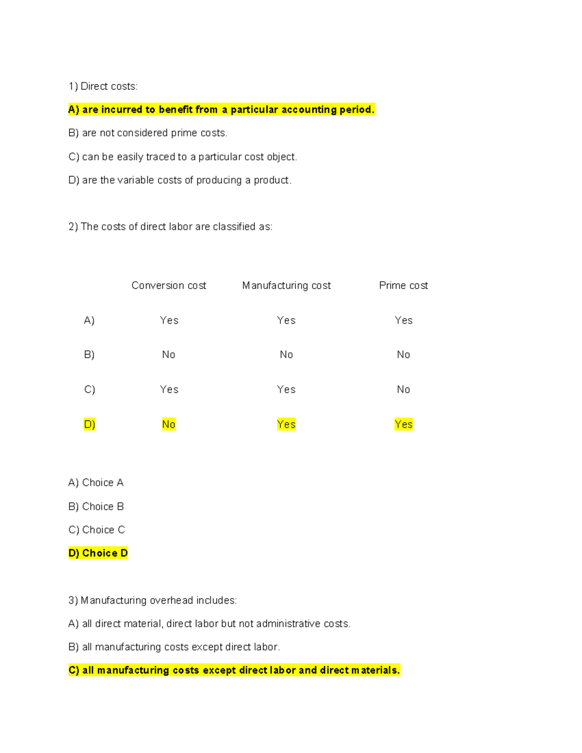 ACC 201 Accounting Practice Final Exam Review Notes - Studocu