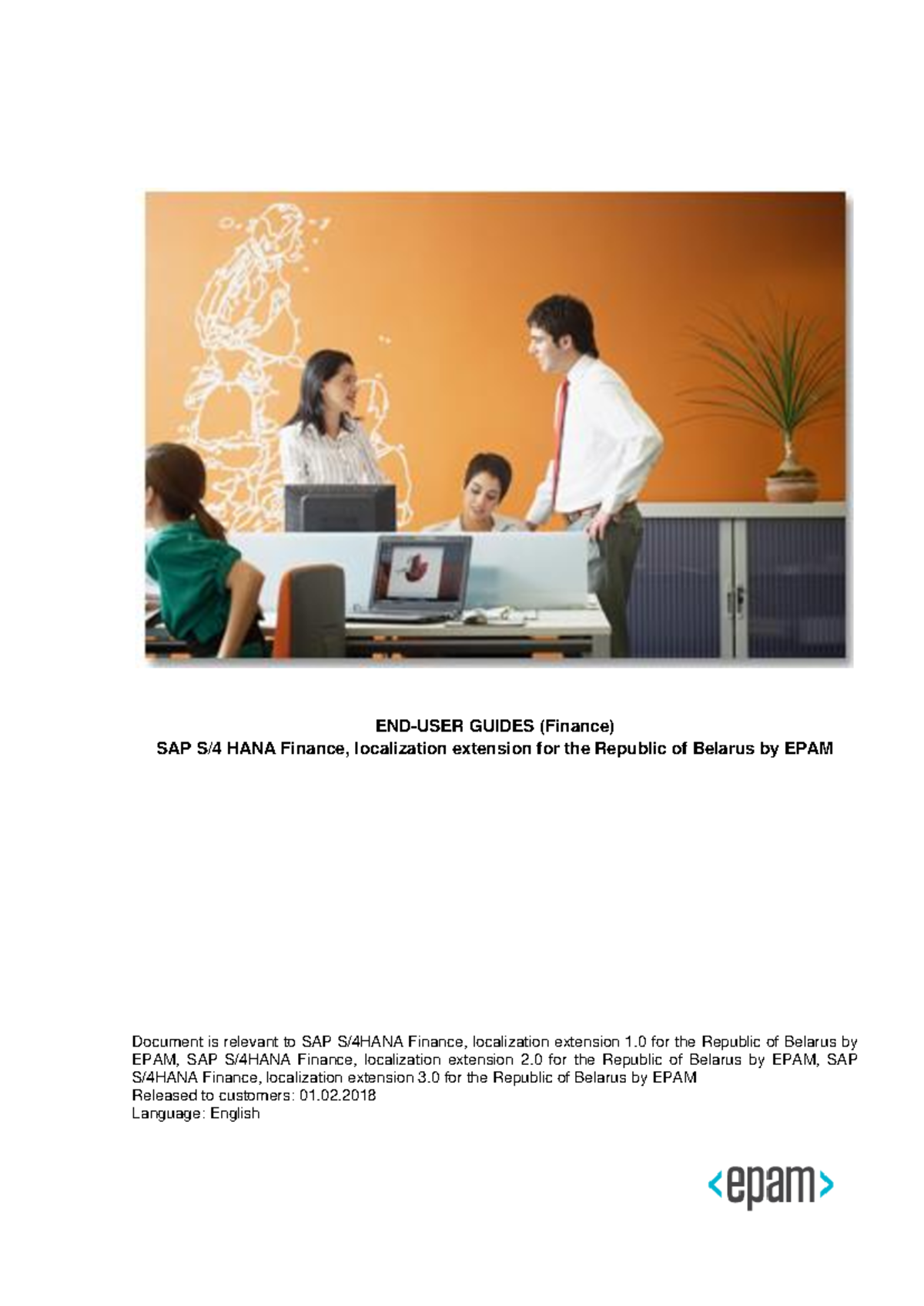 SAP HANA Finance Localization Extension Guide for Belarus (EPAM) - Studocu