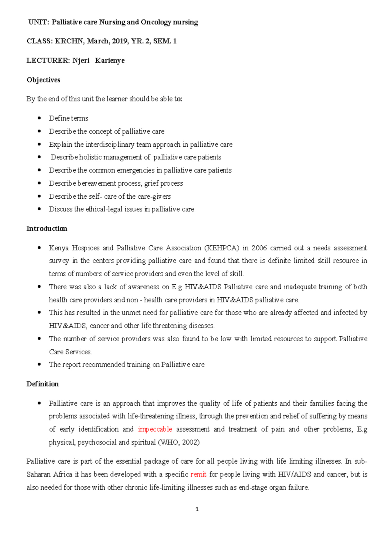 KRCHN Palliative Care Nursing: Comprehensive Overview and Guidelines ...
