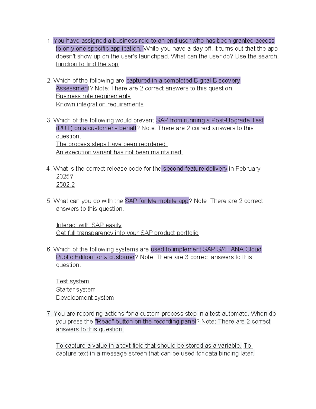SAP S/4HANA Cloud Public Edition Exam Review Guide - Studocu
