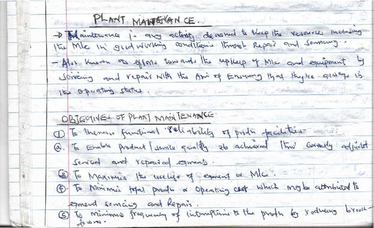 03 Plant Maintenance: Comprehensive Overview of Maintenance Types and ...