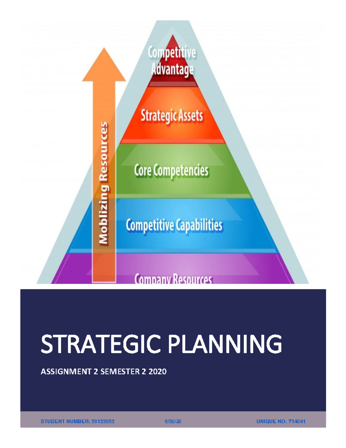 MNG3701 Strategic Planning Assignment 2 - Competitive Advantage ...