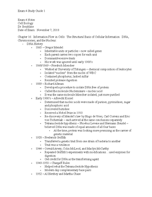 Cell Biology Final Exam Study Guide - Warning: TT: undefined function ...