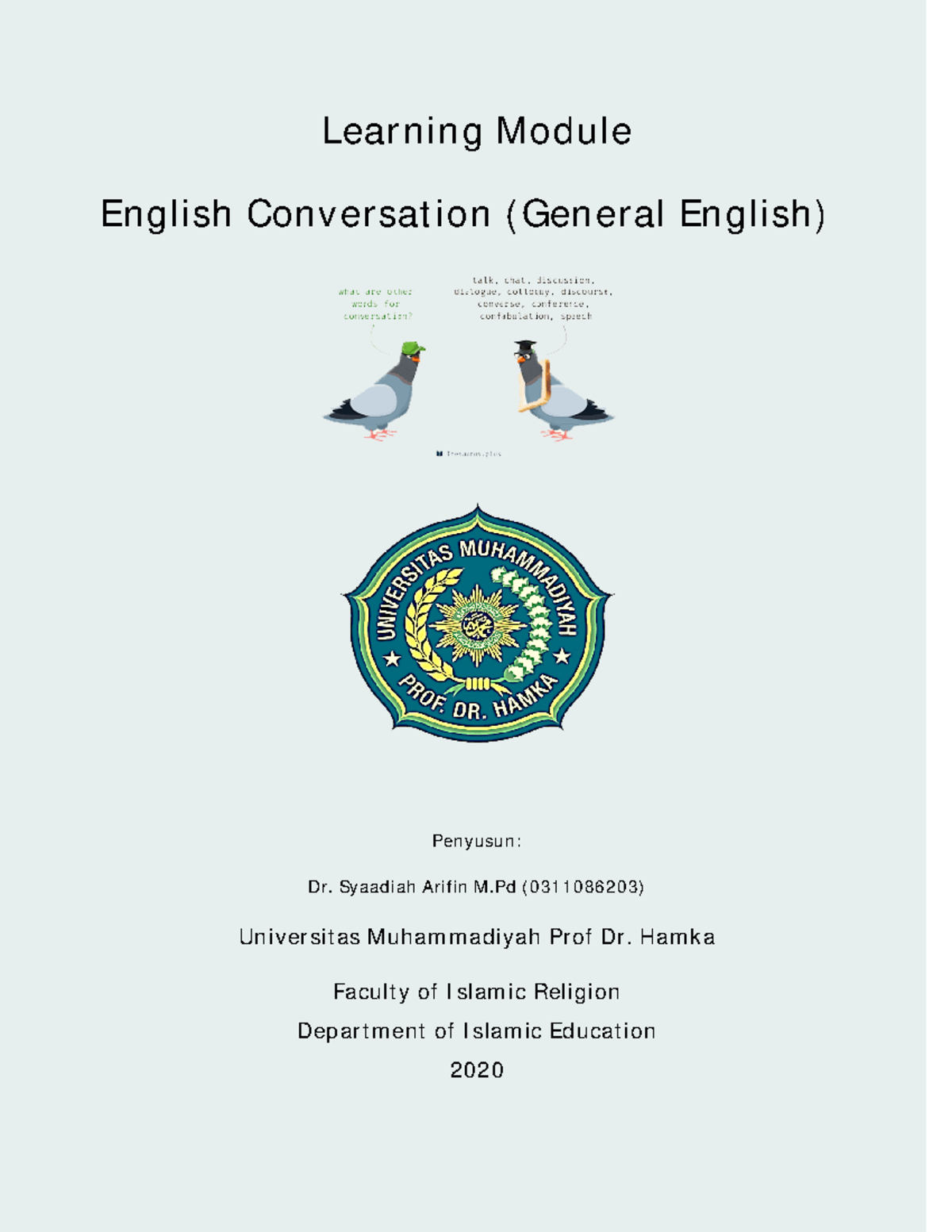 GEN 2000701006 English Conversation Module: A Student's Guide - Studocu