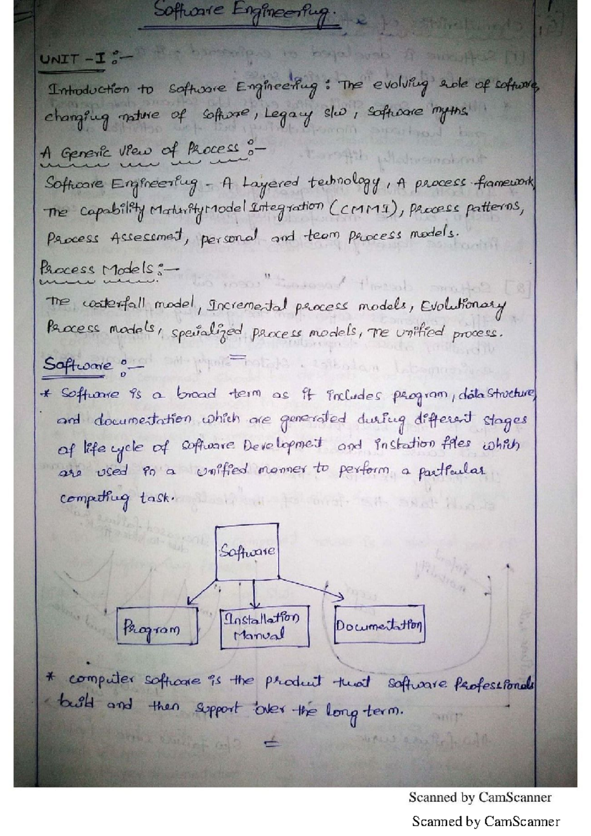 SE unit 1 - notes - Computer Science and Engineering (Data Science ...