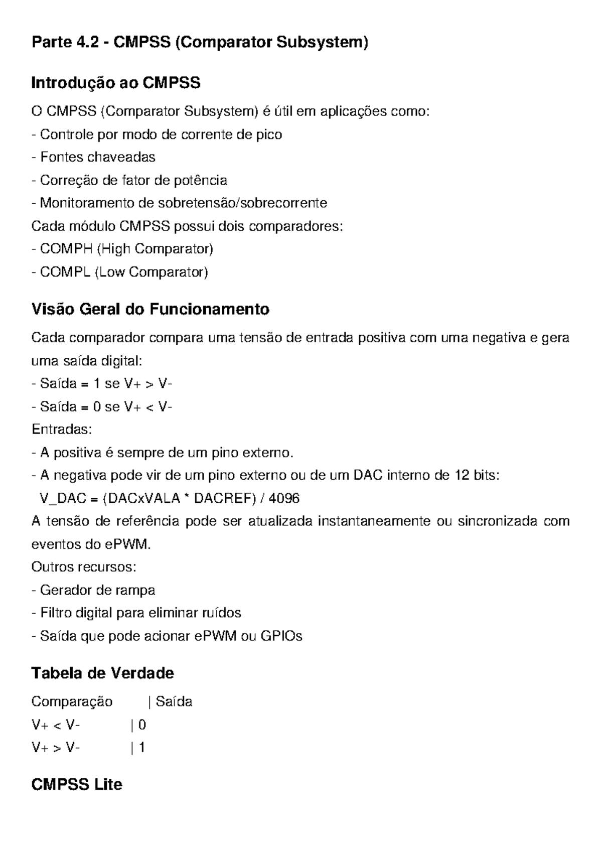 CCS Parte 4.2 - Cmpss - adqfbf3 - Parte 4 - CMPSS (Comparator Subsystem ...