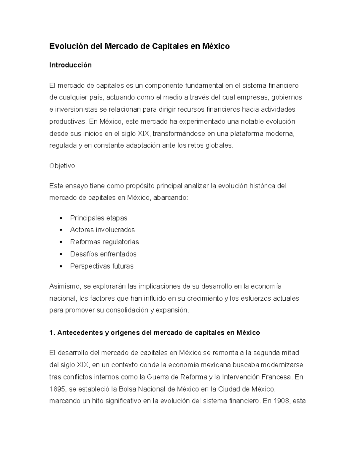 Evolución del Mercado de Capitales en México: Análisis y Perspectivas ...