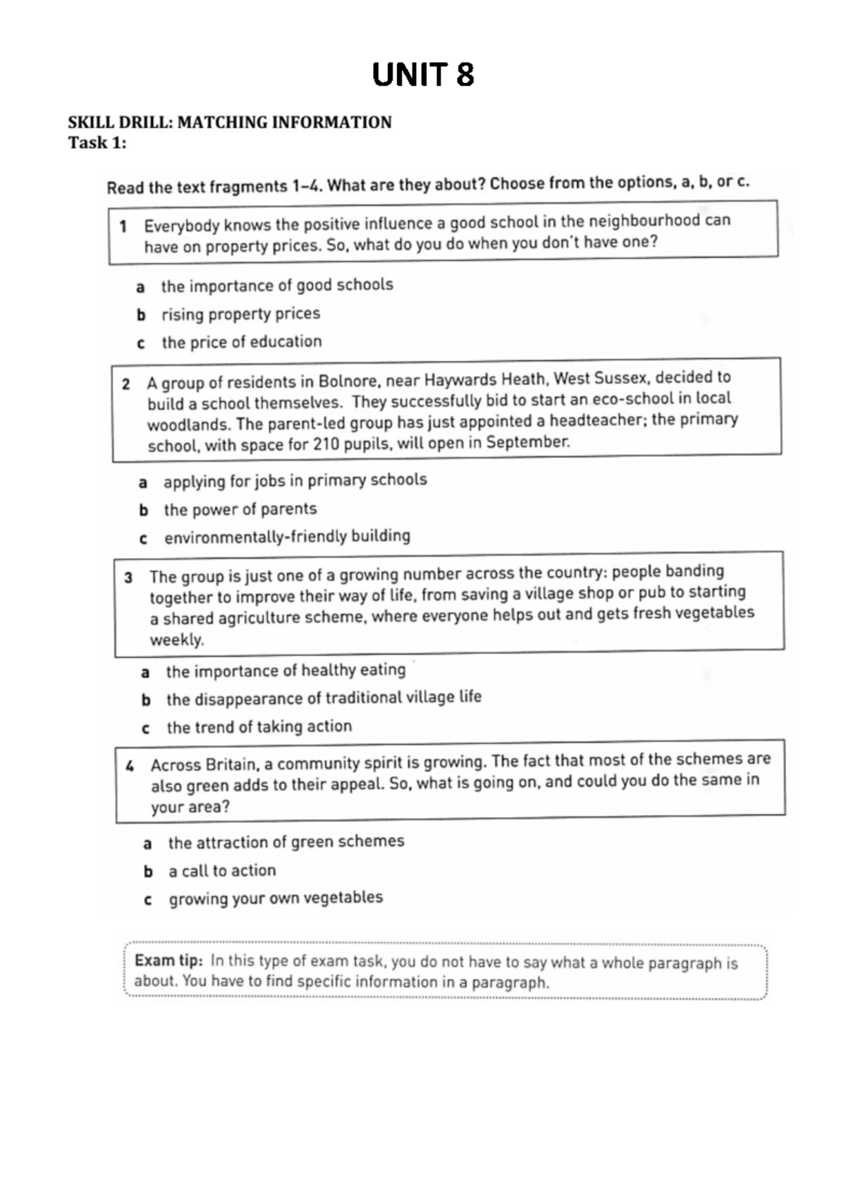 UNIT 8 Final Reading Summary and Key Concepts - Studocu