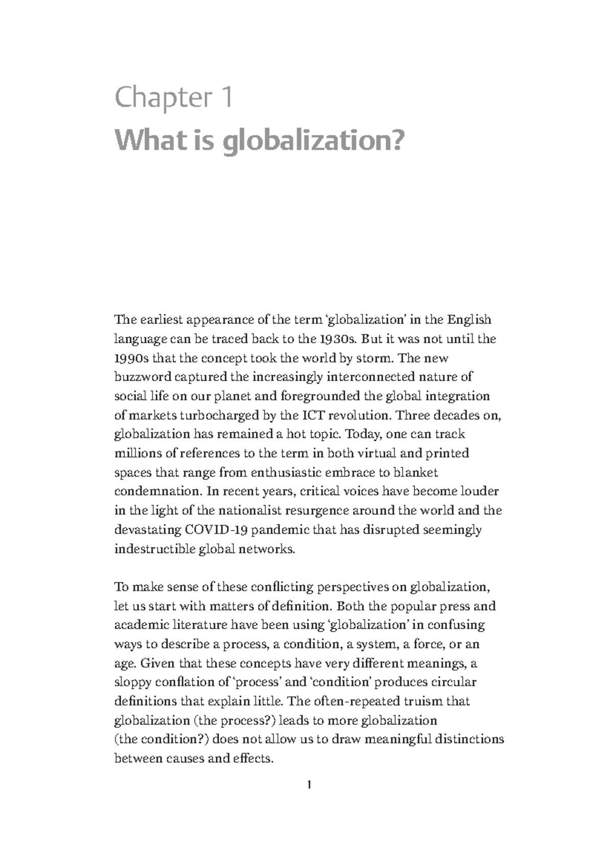 Chapter 1: Understanding Globalization and Its Key Concepts - Studocu