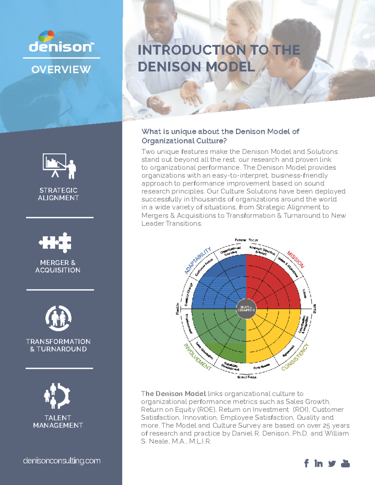 Introduction to the Denison Model of Organizational Culture Analysis ...