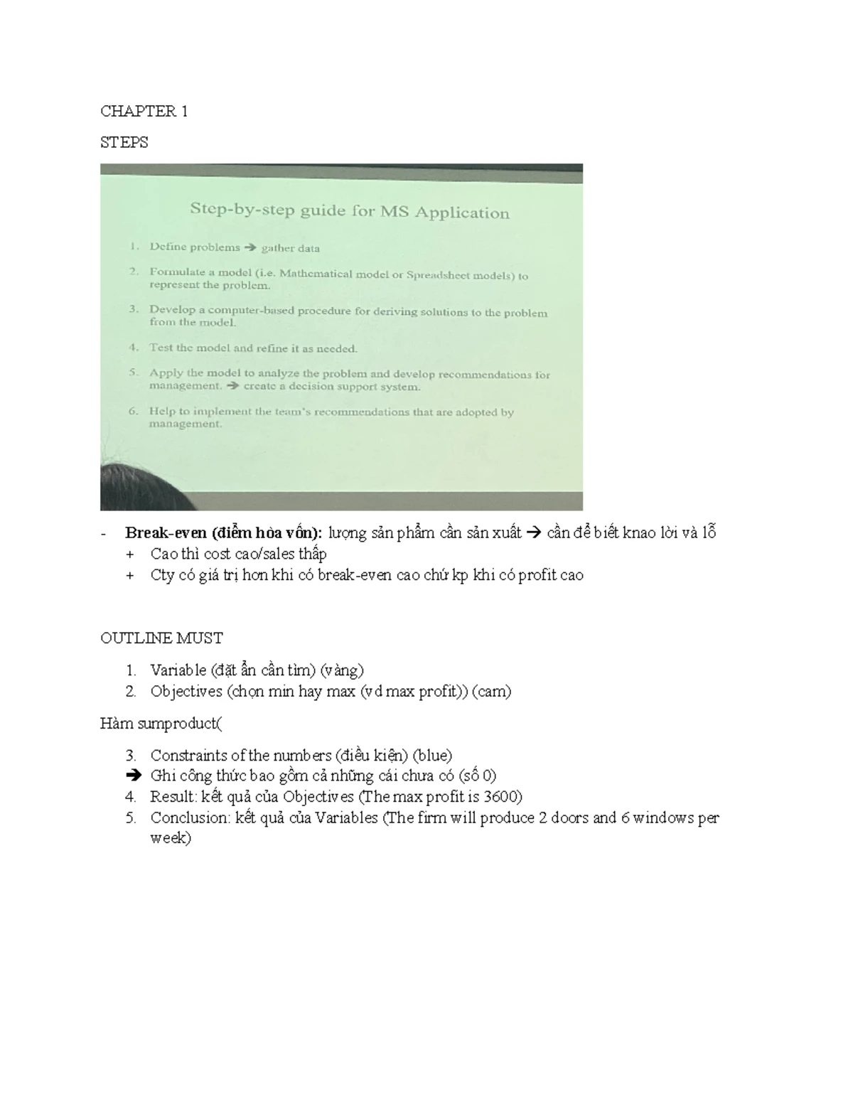 Modelling Notes for Course CODE: 3.13 - Key Concepts and Exercises ...