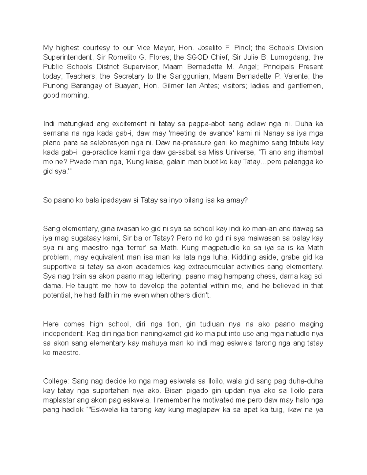 Teachers Day MC Script: A Celebration of Our Educators - Studocu