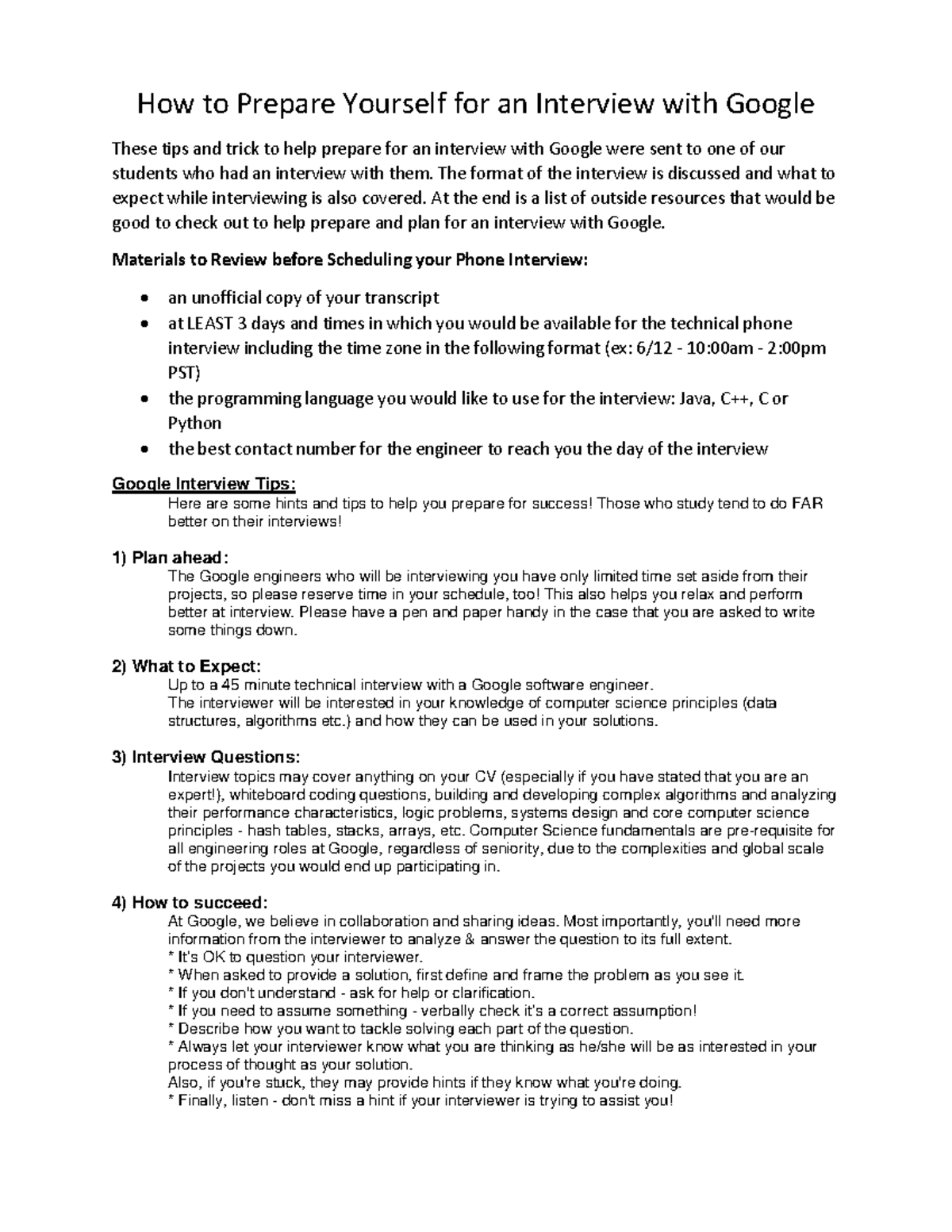 Prepare Cover Letter - How to Prepare Yourself for an Interview with ...