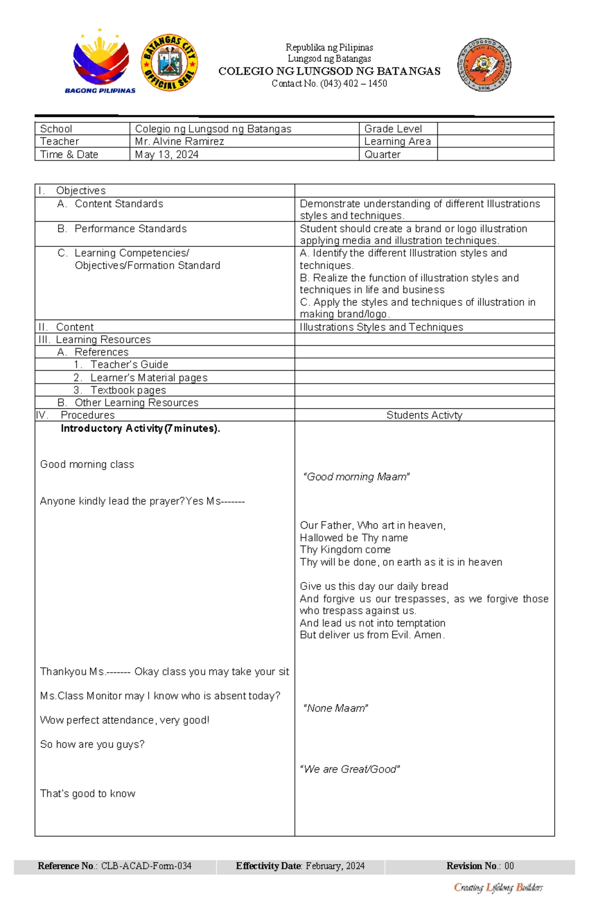 TLE 7 Q1 W1: Learning Activity Sheet for ICT Career Opportunities - Studocu