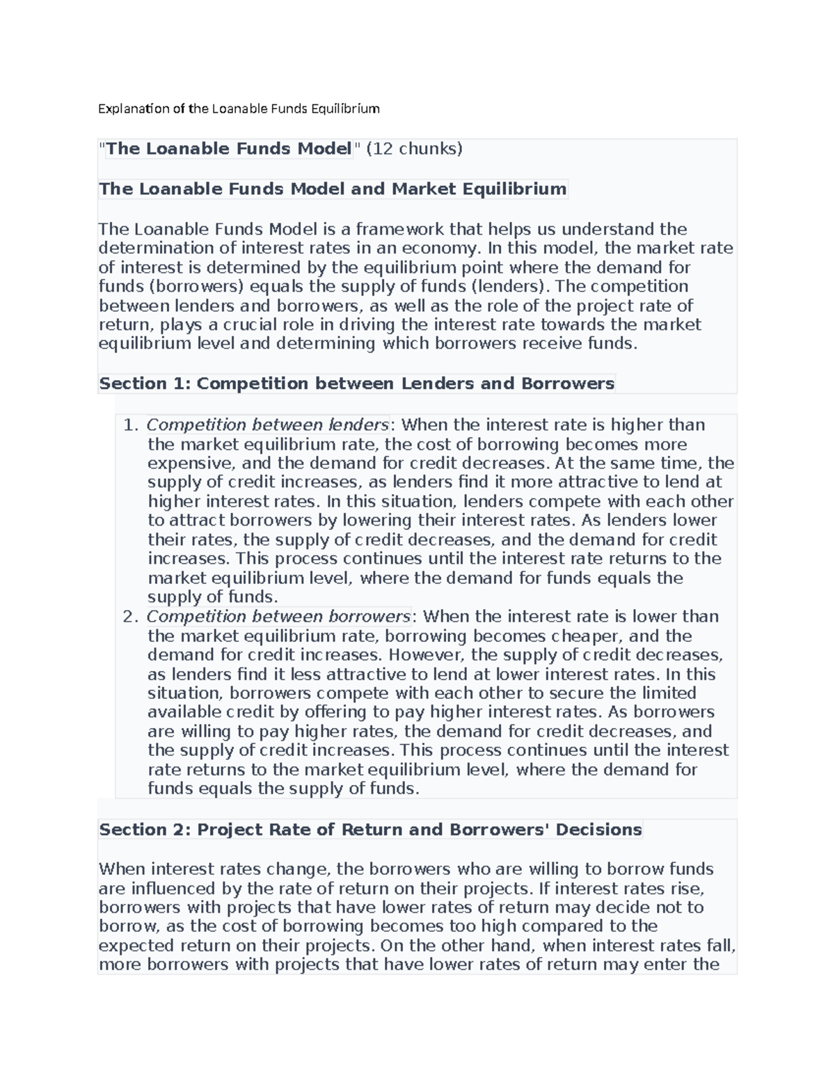 Understanding the Loanable Funds Model & Market Equilibrium (ECO 101 ...