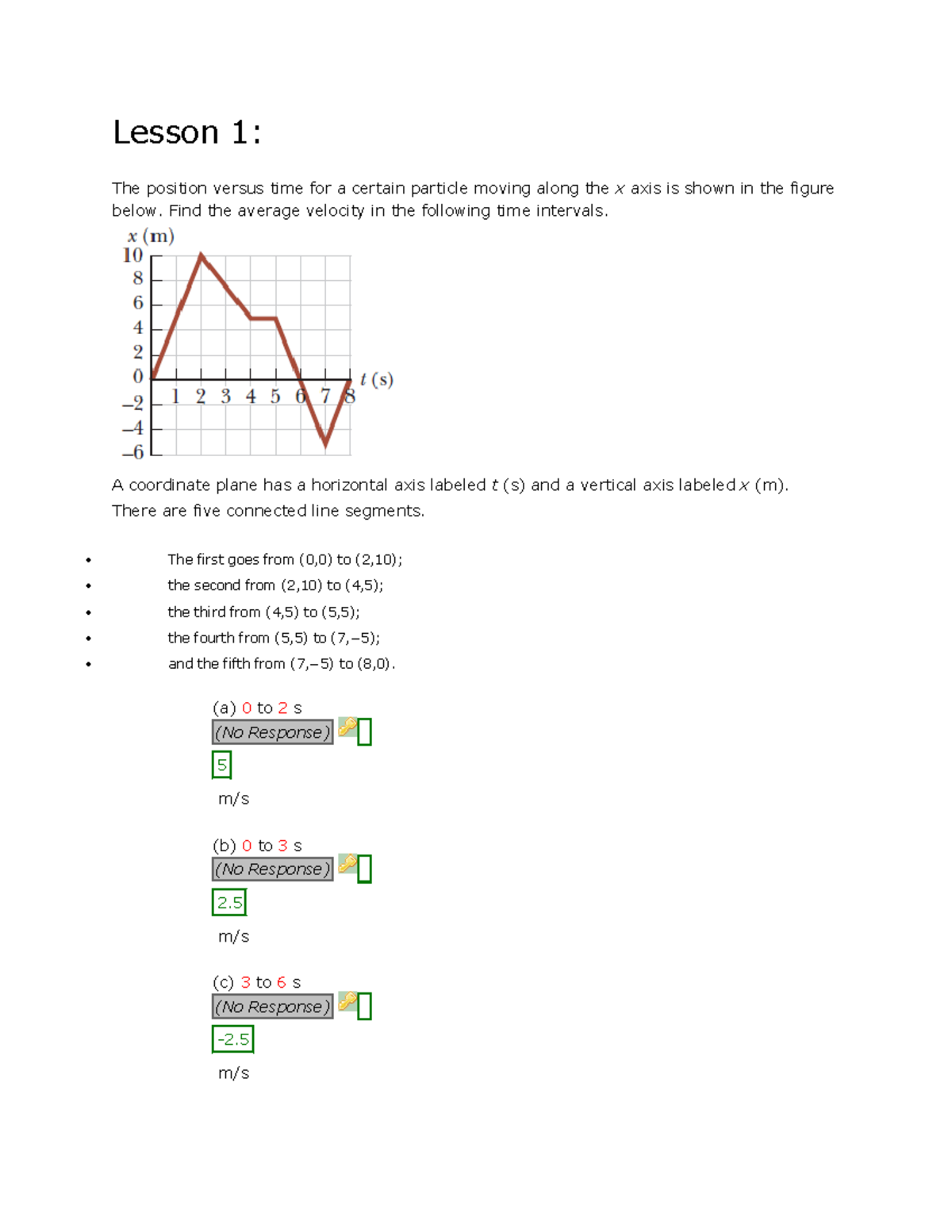 Lessons 1-6: Analyzing Particle Motion and Velocity Concepts - Studocu