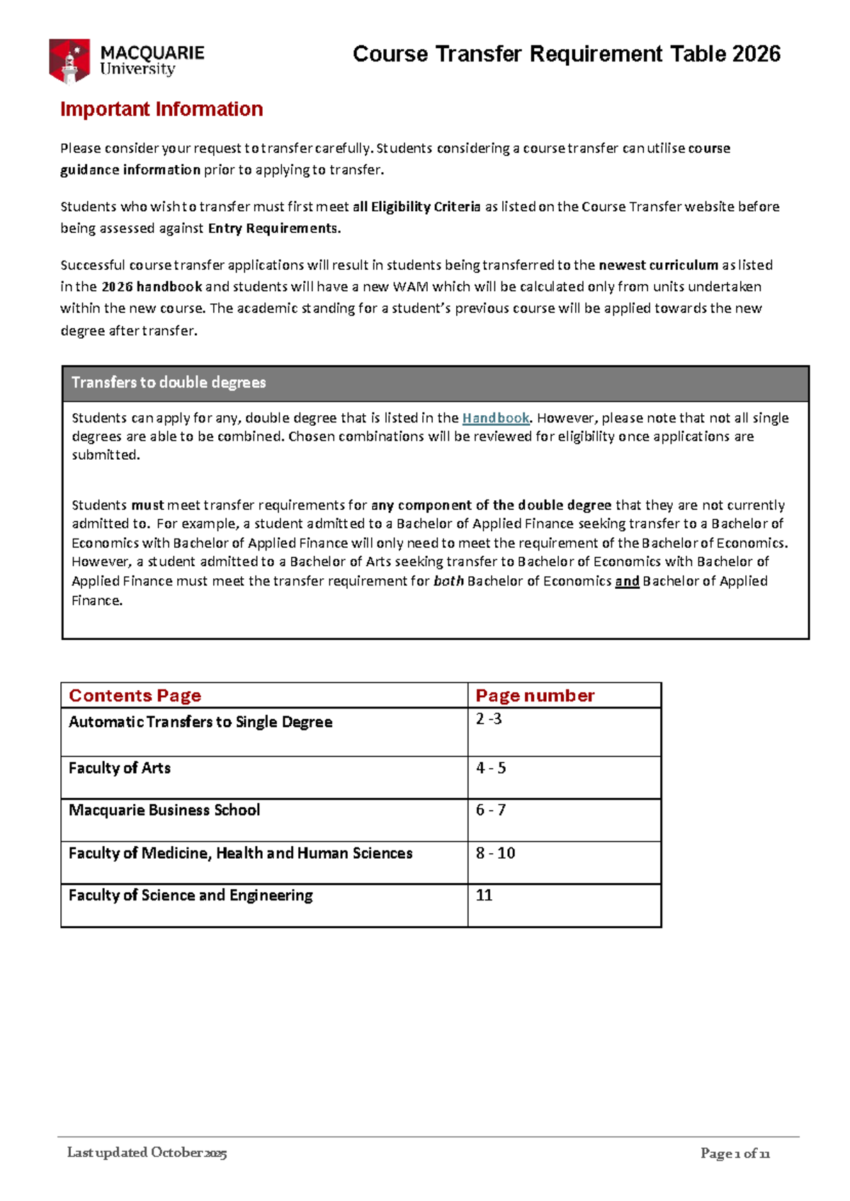 2026 Course Transfer Requirements: Essential Info & Guidelines - Studocu