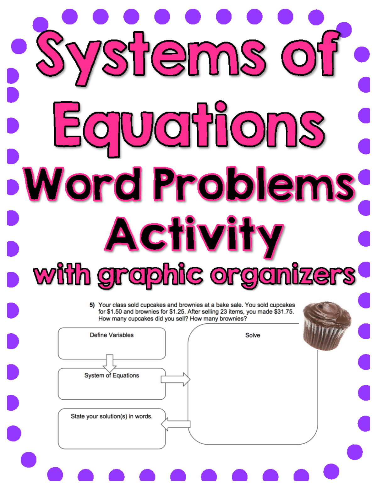 6-7 Word Problem Homework: Solving Systems of Equations Activities ...