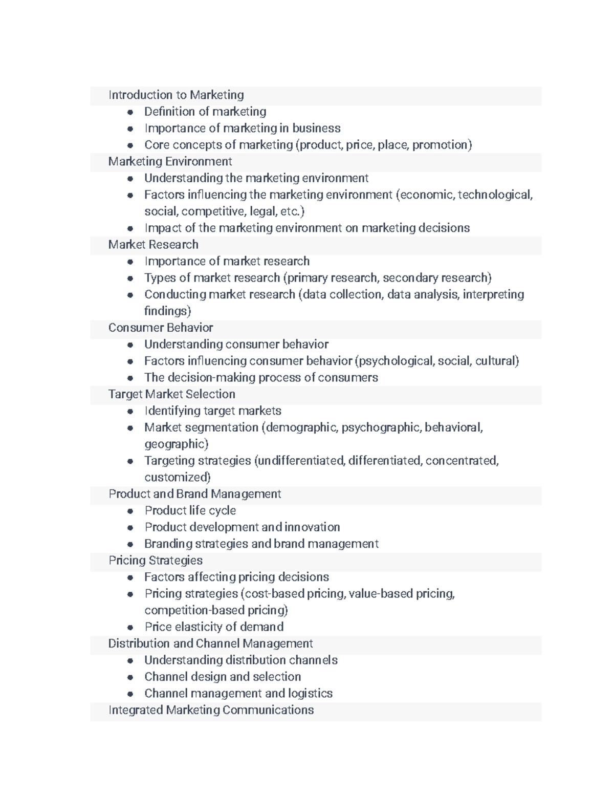 MKT 101 Study Guide: Key Concepts & Strategies in Marketing - Studocu