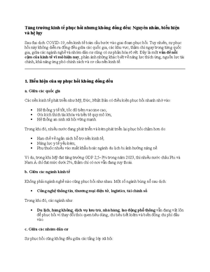 [Solved] Phn tch nhng bin ng kinh t ca Vit Nam giai on 20102024 bng m ...