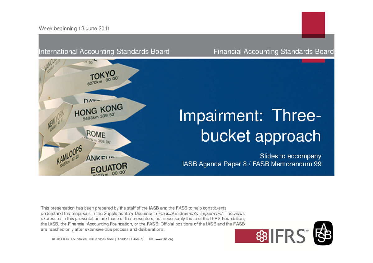IASB & FASB Impairment Model: Three-Bucket Approach Overview - Studocu