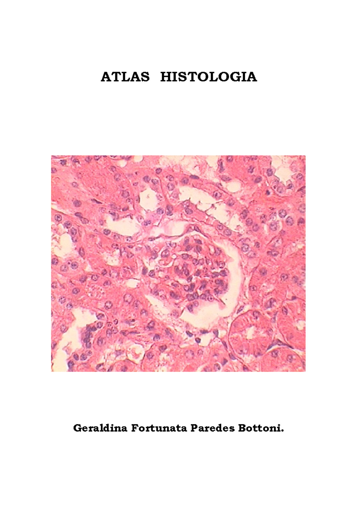 Atlas de Histología - Geraldina Paredes Bottoni (1ª Edición) - Document Preview