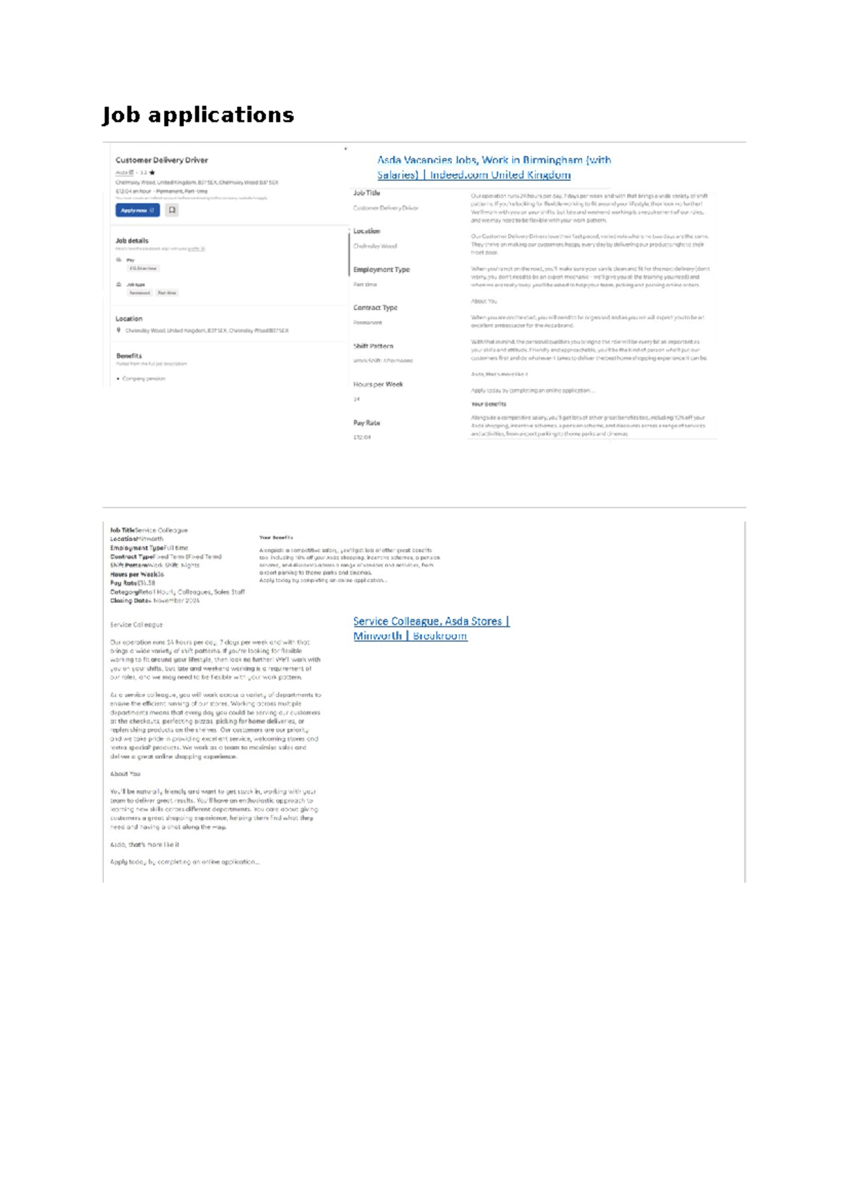 Job Application Insights for Asda Delivery Driver Role (P3, M3, D2, D3 ...