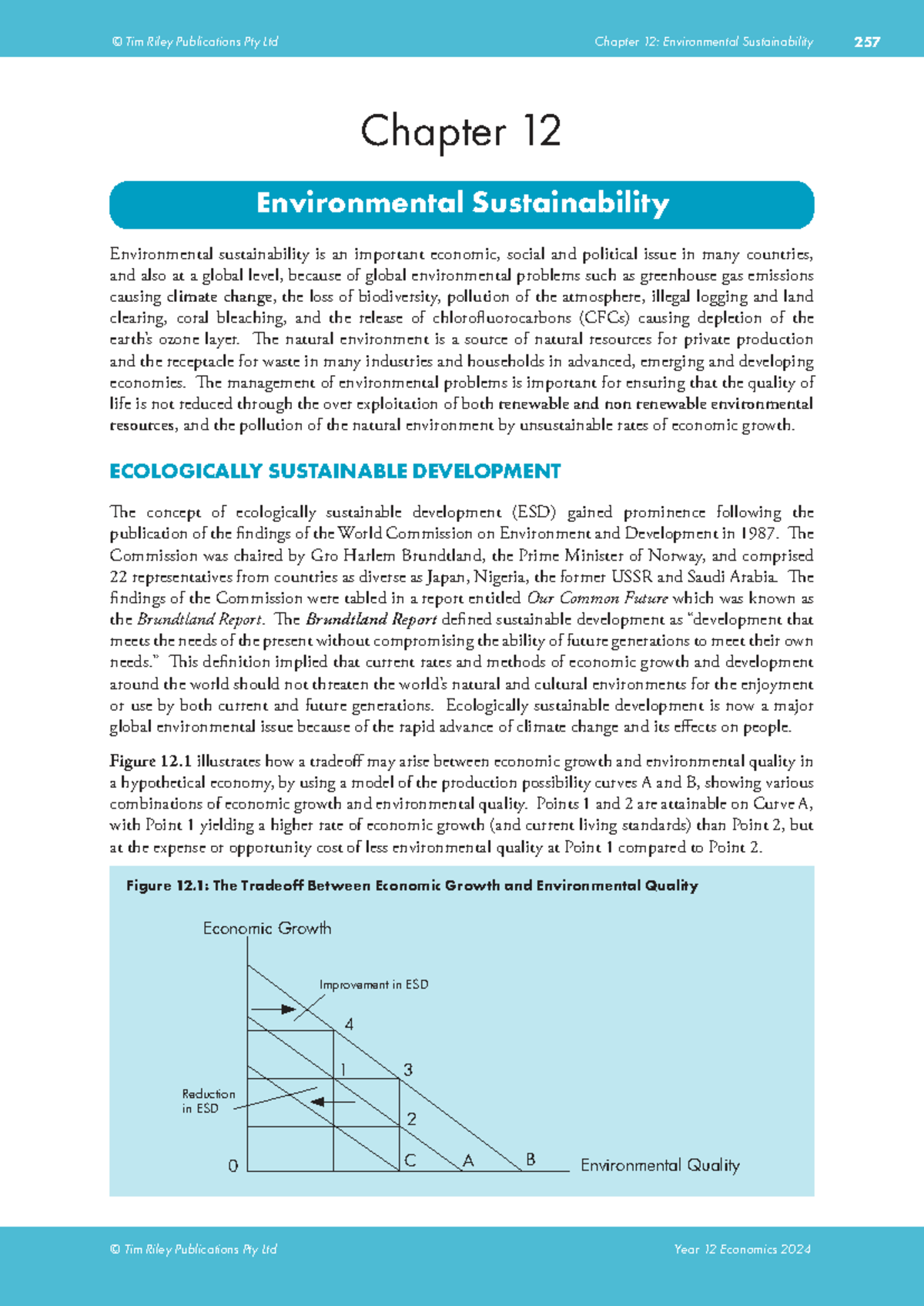 2024 Y12 Economics: Chapter 12 - Environmental Sustainability Notes ...