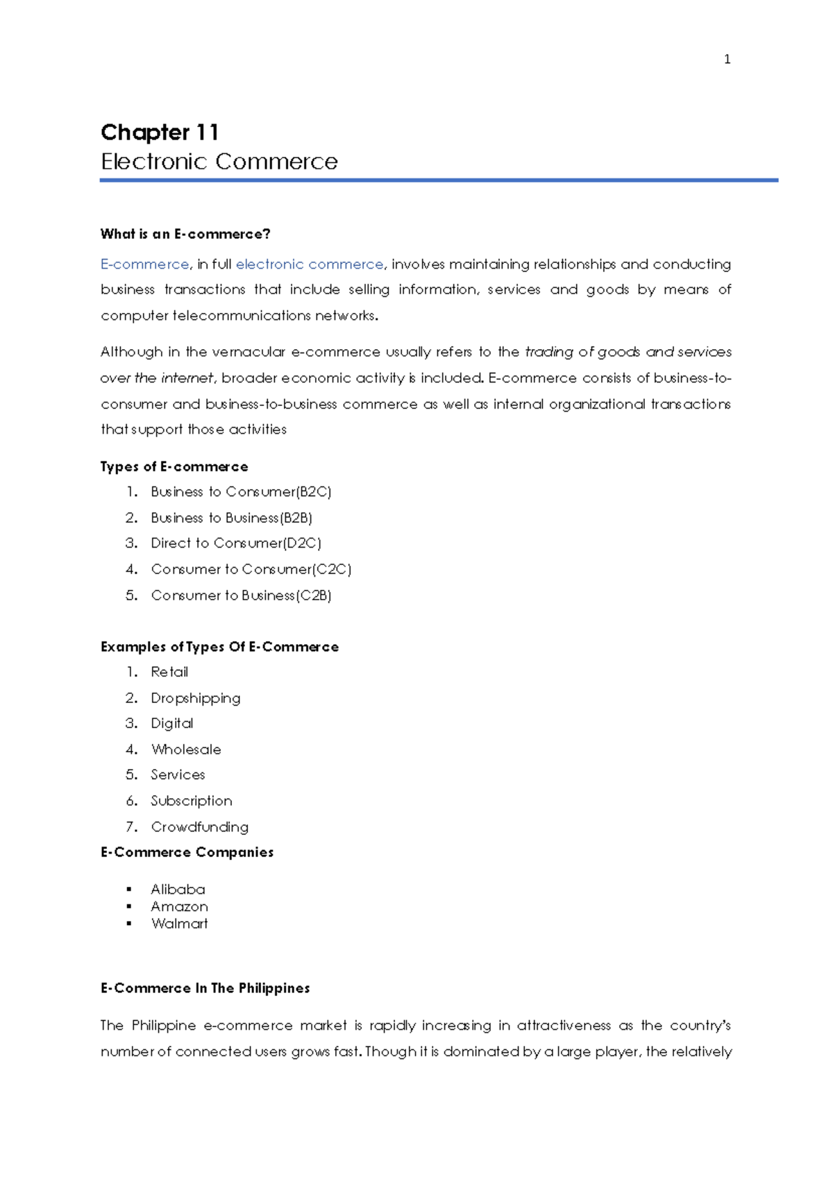C11: Chapter 11 - Understanding Electronic Commerce and Intranets - Studocu