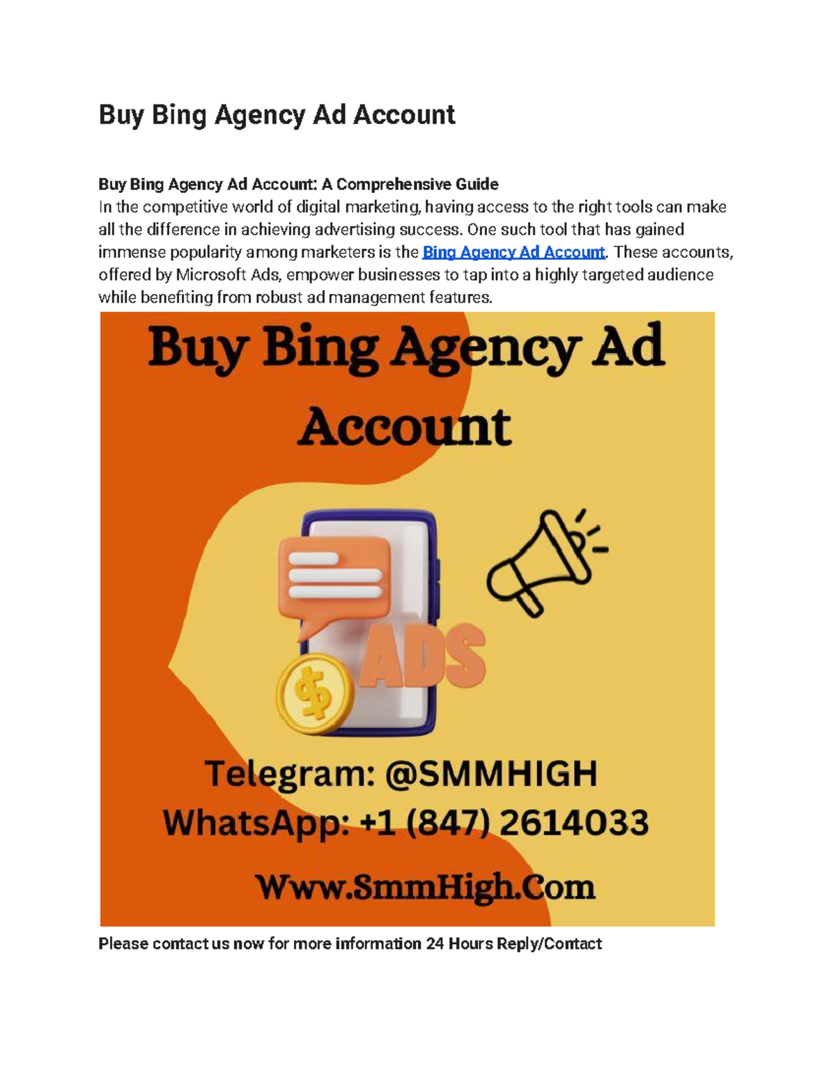 Best Microsoft Ads Services to Buy Online - Buy Bing Agency Ad Account ...