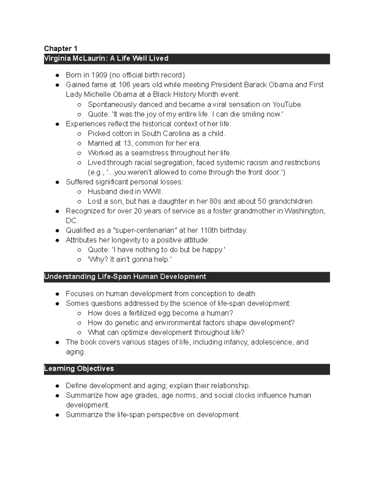 PSHD 6814 Summary: Chapter 1 - Human Development Theories and Methods ...