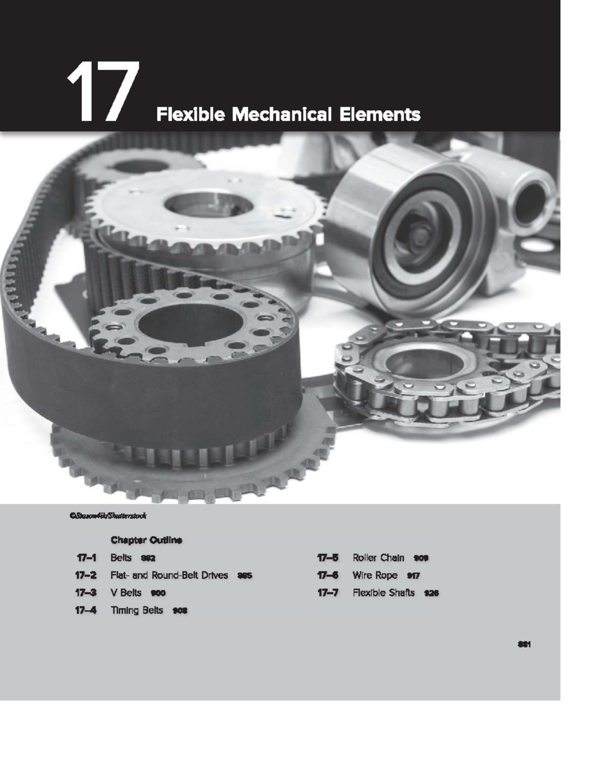 Flexible Mechanical Elements 171: Chapter 17 - Flat Belt Drives ...