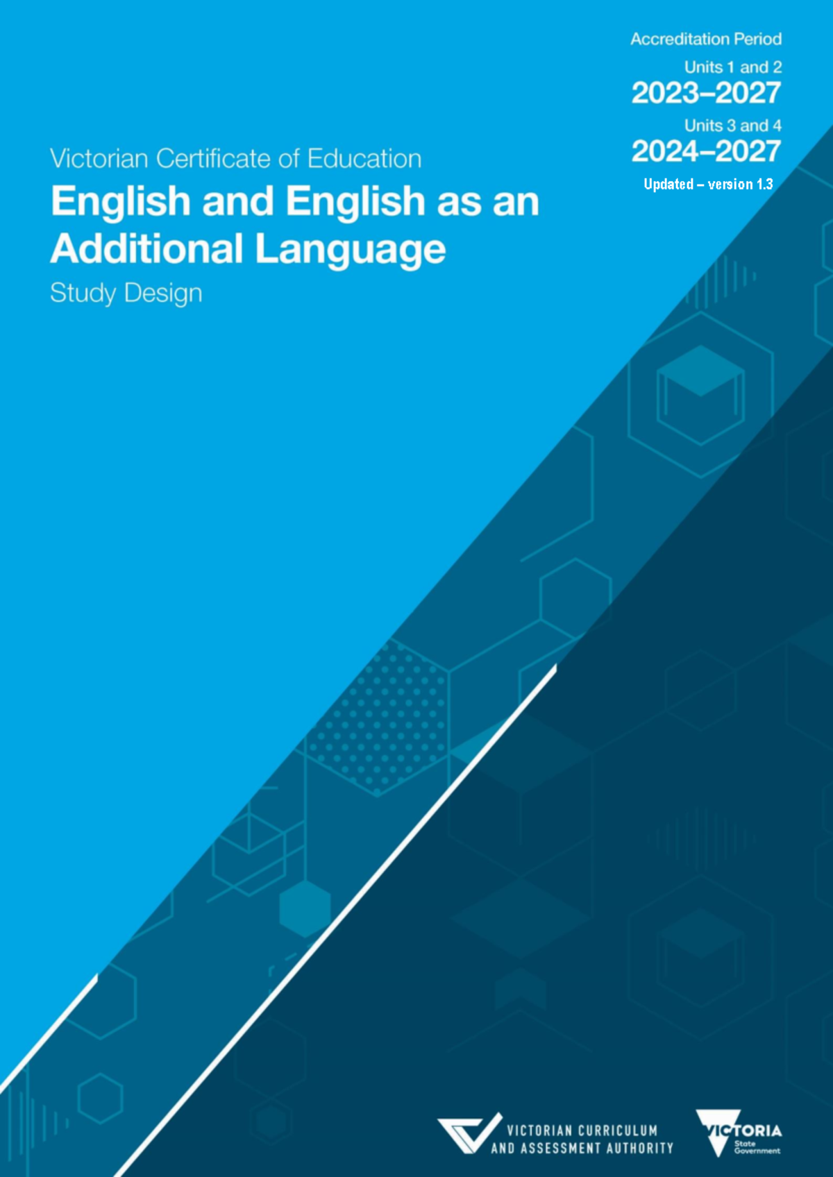 2023 English SD - © VCAA Updated – version 1. 3 Units 1 and: 2023 ...