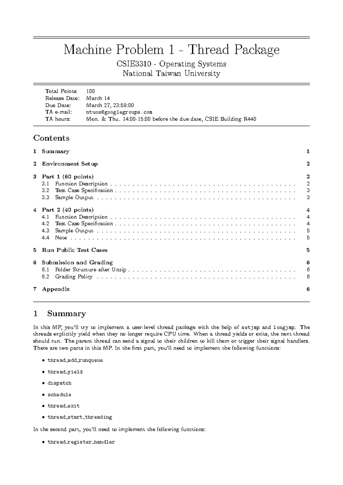 MP1 - MP1 for NTU CSIE Operating System - Machine Problem 1 - Thread ...
