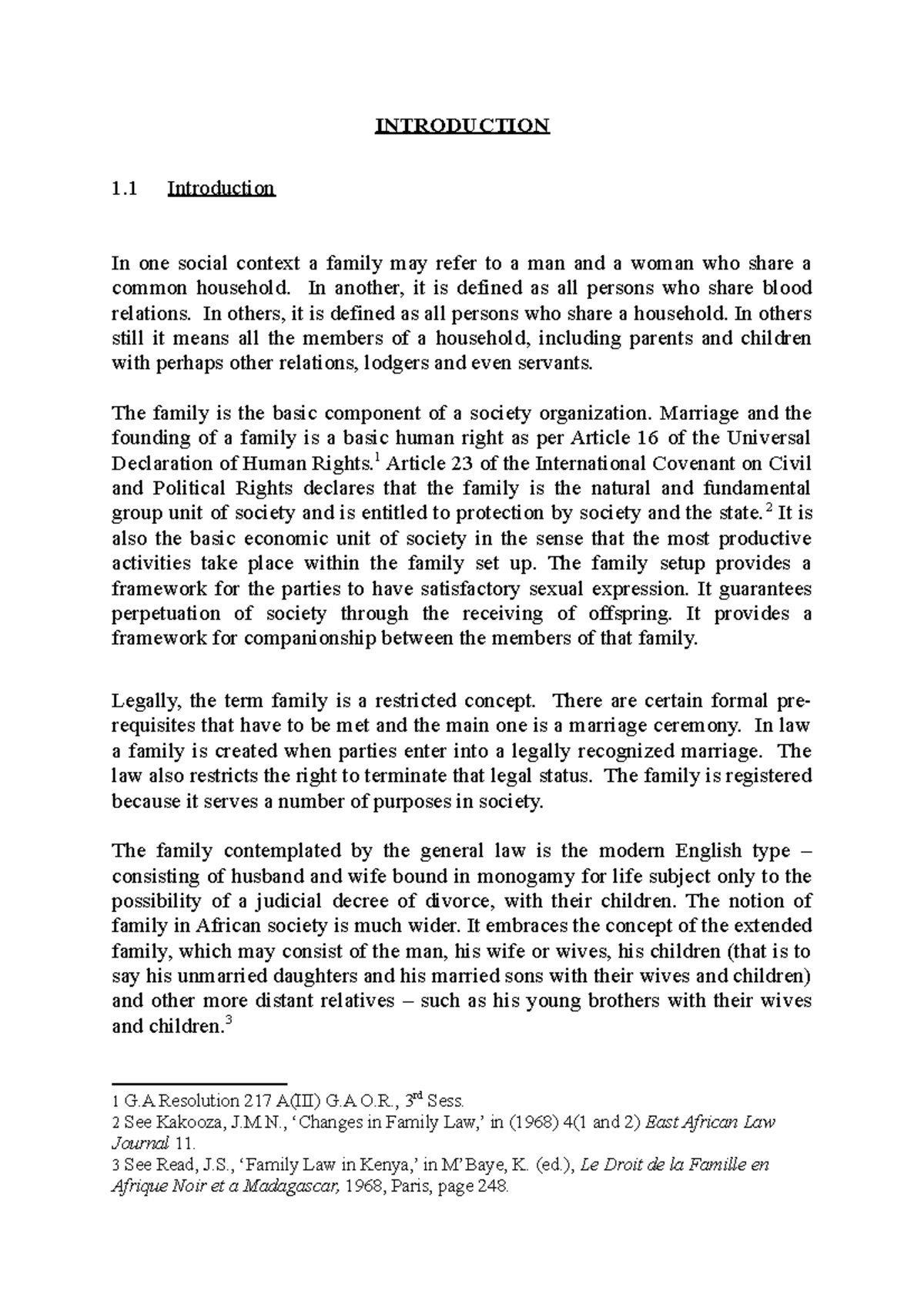 Exploring Family Dynamics and Laws: Insights into Family Hand Out 1 ...