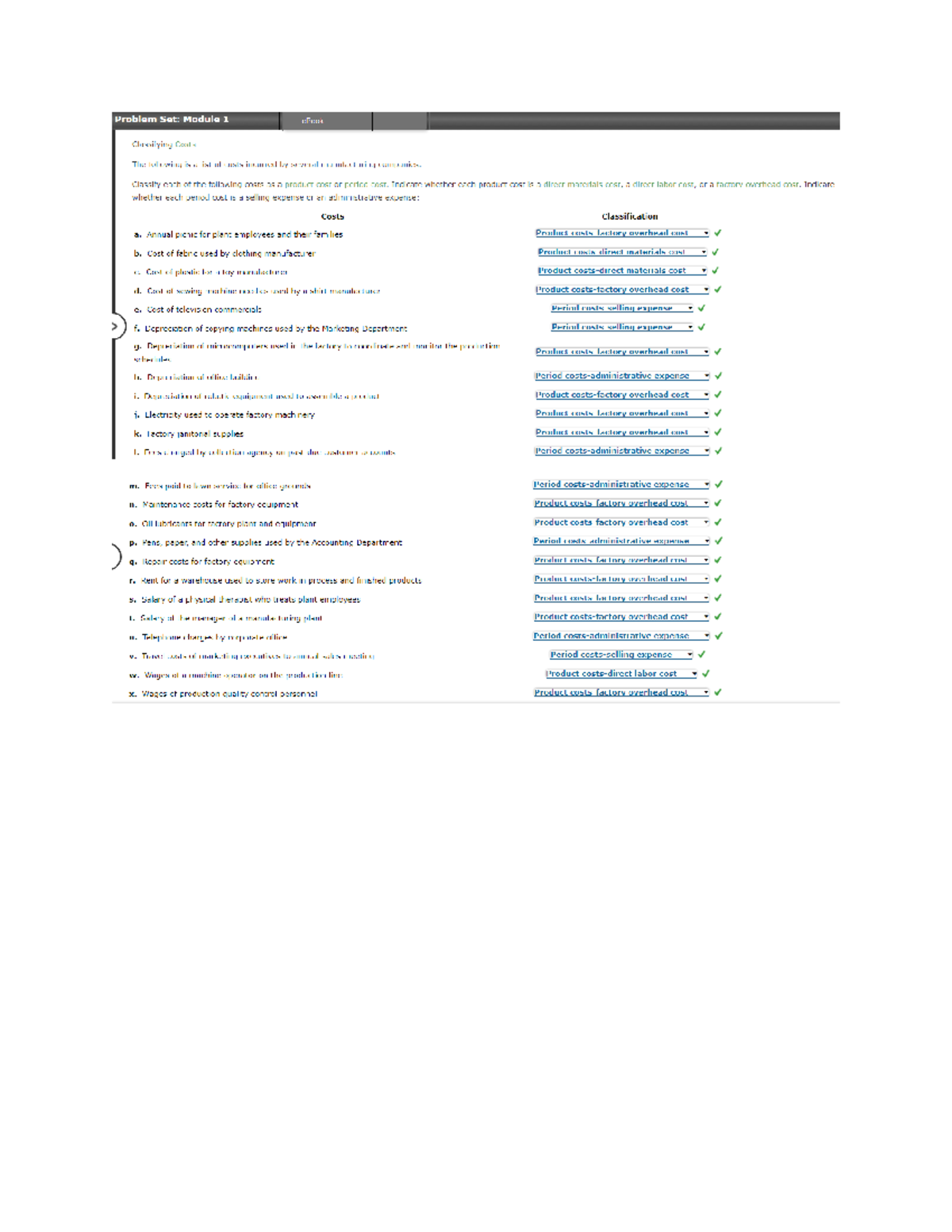 ACC-202 Problem Set 1-2 Module 1 - Problem Set: Module 1 eBook ...