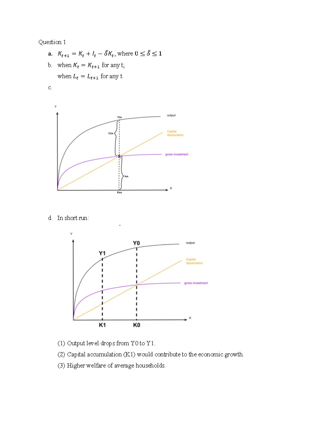 ECON1220 assignment 4 - a. !!"# " !! # $! % &' !!, where ( ) & ') * b ...